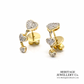 Diamond Heart Earrings