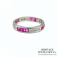 Ruby and Diamond Eternity Band (18ct White Gold)