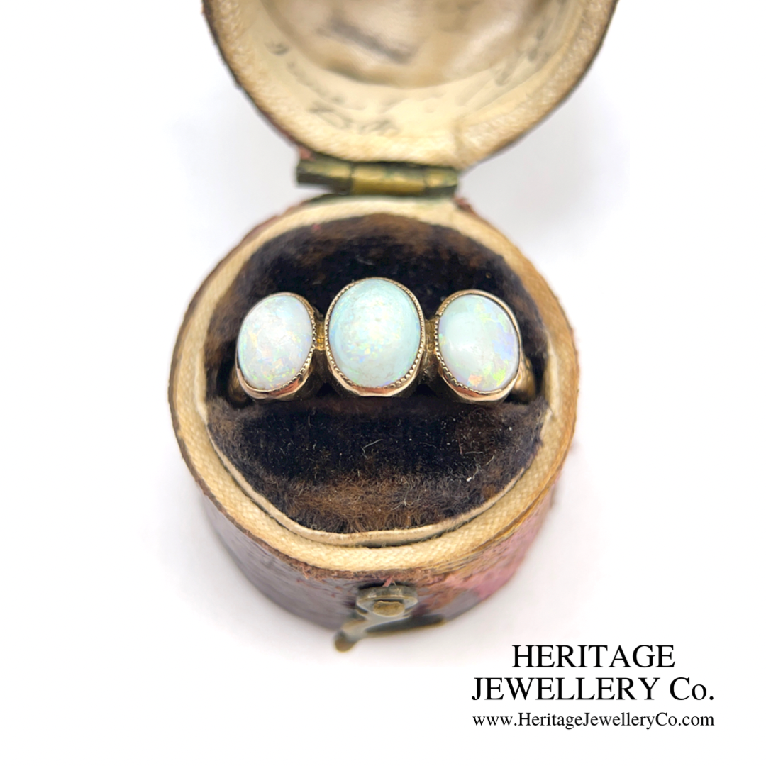 Antique 3-Stone Opal Ring