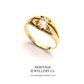 Antique Solitaire Diamond Gypsy Ring (c. 1870-1900)