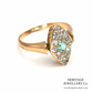 Antique Emerald and Diamond Marquise Ring