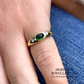 Vintage Emerald and Diamond Gypsy Ring