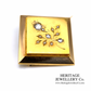 RESERVED - Antique French Rose Diamond & Pearl Brooch