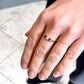 Antique Ruby and Diamond Half-Hoop Ring