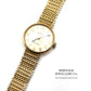 Vintage Gold Omega Watch with Original Gold Bracelet and Box