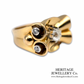 French Diamond Odeonesque Retro Ring