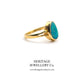 Vintage 14ct Gold Fiery Opal Ring