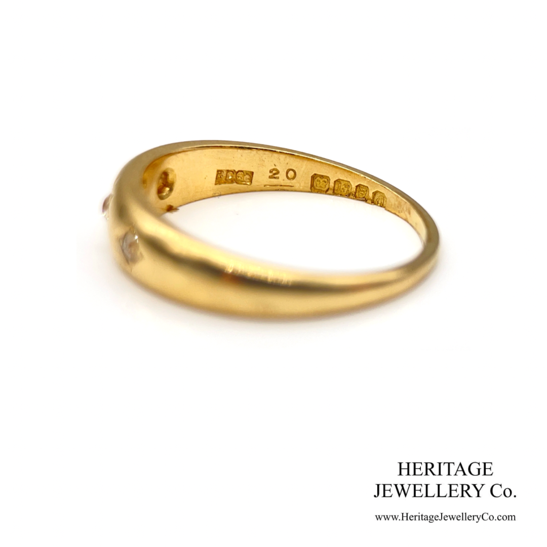 Victorian Diamond Gypsy Ring (c.1899; 18ct gold)