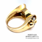 French Diamond Odeonesque Retro Ring