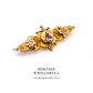 Edwardian Diamond, Ruby & Sapphire Brooch (c.1905)