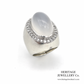 Vintage Moonstone & Diamond Statement Ring