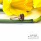 Fine Fire Garnet Solitaire Ring (18ct)