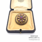 Victorian Garnet Memorial Locket Brooch