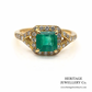 Fine Emerald and Diamond Ring