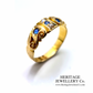Victorian Sapphire and Diamond Gypsy Ring (c.1896)