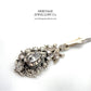 Antique Rose Diamond Pendant with White Gold Chain