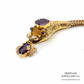 Antique Victorian Garnet Snake Necklace