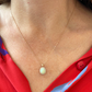 Opal and Diamond Pendant Necklace (18ct gold)