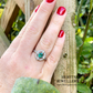 Emerald & Diamond Cluster Ring
