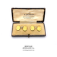 Antique Victorian Gold Cufflinks with Antique Box