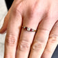 Antique Ruby and Diamond Half-Hoop Ring