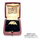 Antique Sapphire & Diamond Heart Ring (18ct gold)