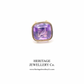 Amethyst Intaglio Fob Seal Pendant (15ct Gold)