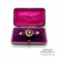 Antique Pearl and Gold Crescent Brooch (15ct; c.1880)