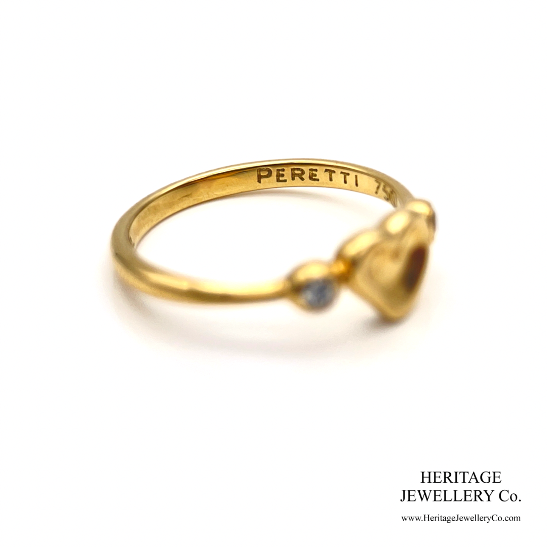 Tiffany Diamond Heart Ring (18ct gold)