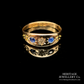 Victorian Sapphire and Diamond Gypsy Ring (15ct; c.1894)