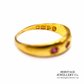 Antique Edwardian Ruby Gypsy Ring