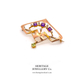 Antique Suffragette Brooch with Amethyst, Pearl and Peridot