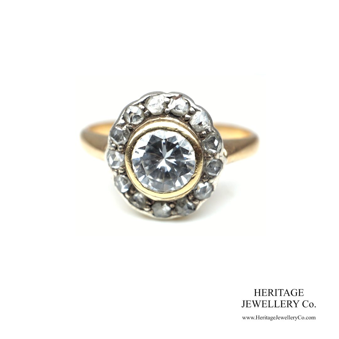 RESERVED FOR HARRIET - Antique Diamond Cluster Ring (c.1910)