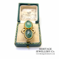 Edwardian Double Cabochon Emerald Ring