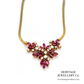 Vintage Ruby & Diamond Floral Collar