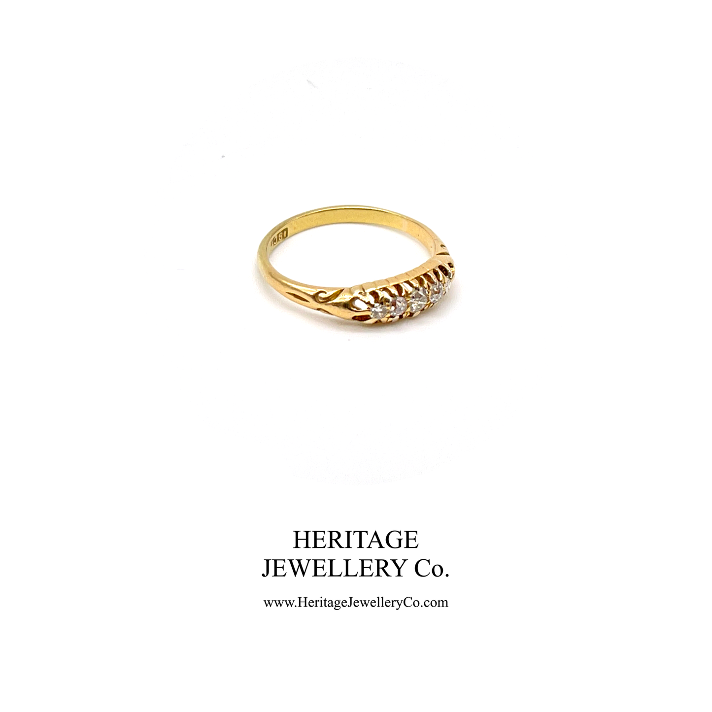 Antique Edwardian Gold 5-Stone Diamond Ring (c. 1890-1900)