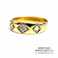 Vintage 3-Stone Diamond Gypsy Ring