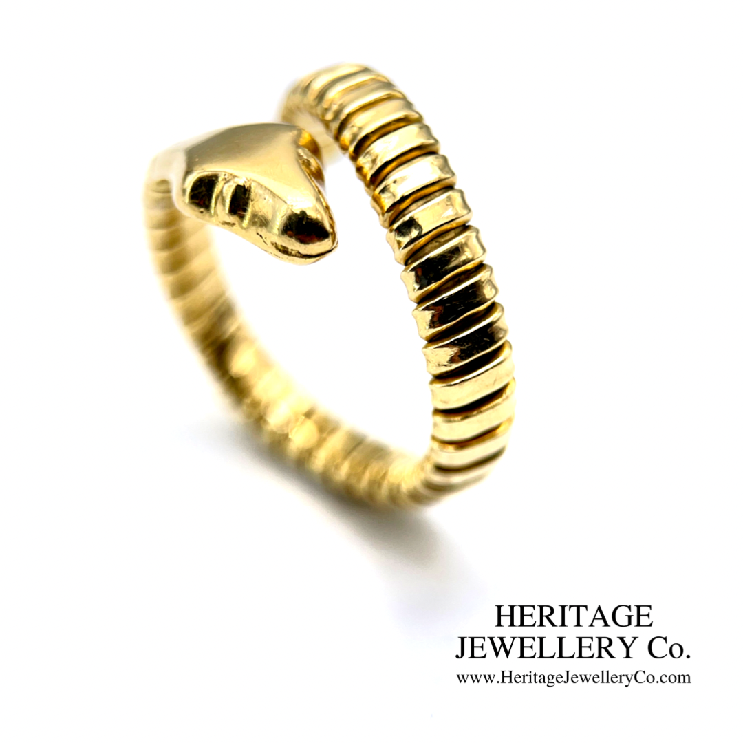 Vintage Tubogas Snake Ring (18ct gold)