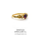 Antique Garnet and Split Pearl Ring