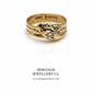 Snake Ring with Old Cut Diamonds (9ct Gold; c. 1936)