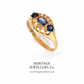 Antique Sapphire and Diamond Ring (c. 1902; 18ct Gold)