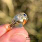 Antique Sapphire & Diamond Heart Ring (18ct gold)