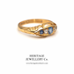 Antique Gold, Sapphire and Diamond 5-stone Ring (c.1912)