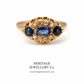 Antique Sapphire and Diamond Ring (c. 1902; 18ct Gold)