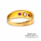 RESERVED - Antique Ruby and Diamond Gypsy Ring