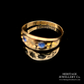 Victorian Sapphire and Diamond Gypsy Ring (15ct; c.1894)