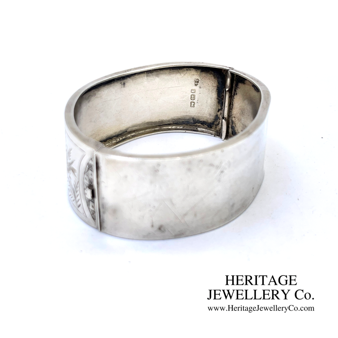 Victorian Silver Bangle Bracelet (c.1884)