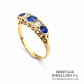 Antique Sapphire and Diamond 5-Stone Ring