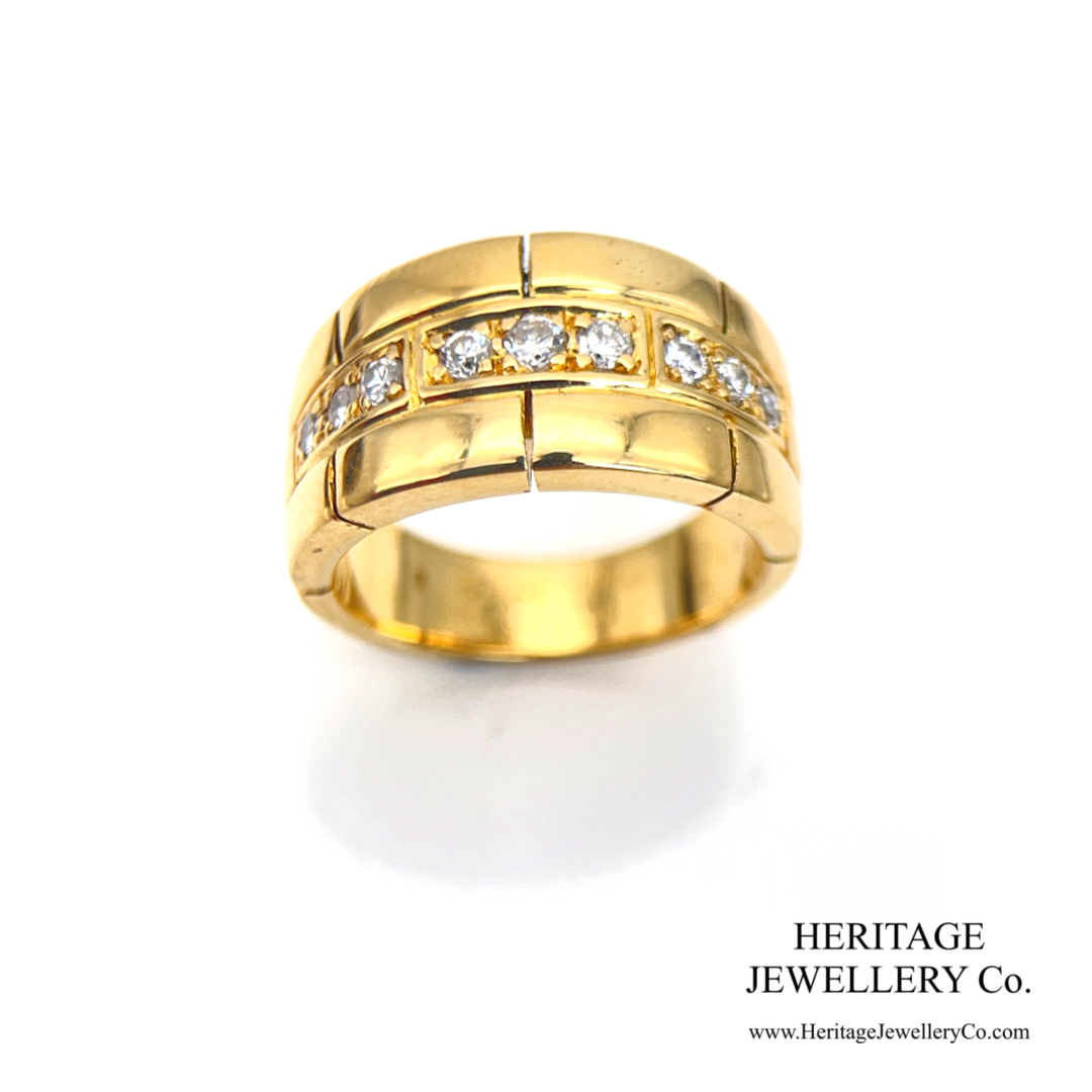 Vintage Cartier Maillon Panthère Diamond Ring