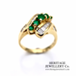 Emerald and Diamond Dress Ring